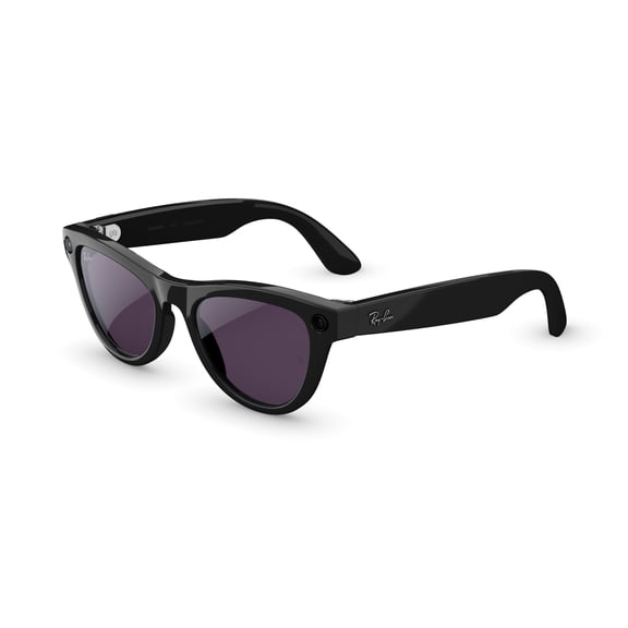 Ray-Ban Meta (Gen 2), Skyler, Shiny Black, Transitions® Amethyst Lenses | Smart AI Glasses
