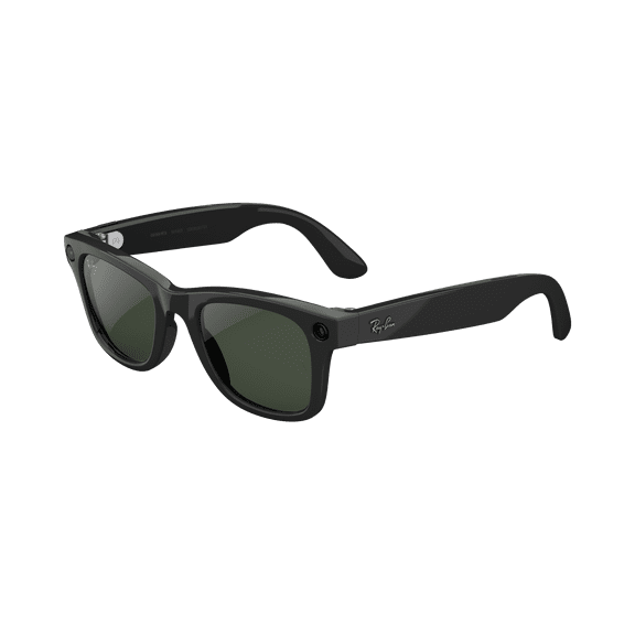 Ray-Ban Meta (Gen 2), Wayfarer, Shiny Black, Transitions® Graphite Green Lenses | Smart AI Glasses