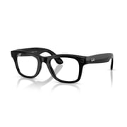 Ray-Ban Meta Wayfarer Gen 2 Smart Glasses, AI Meta Glasses with Photo and Video, Size 53, Shiny Black/Transitions Graphite Green