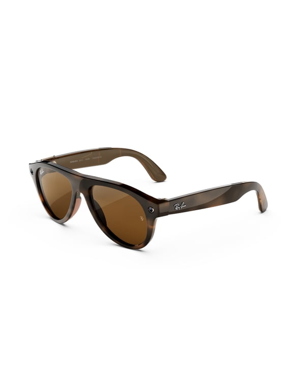 Ray-Ban Meta (Gen 3) Aviator, Havana, Brown Lenses