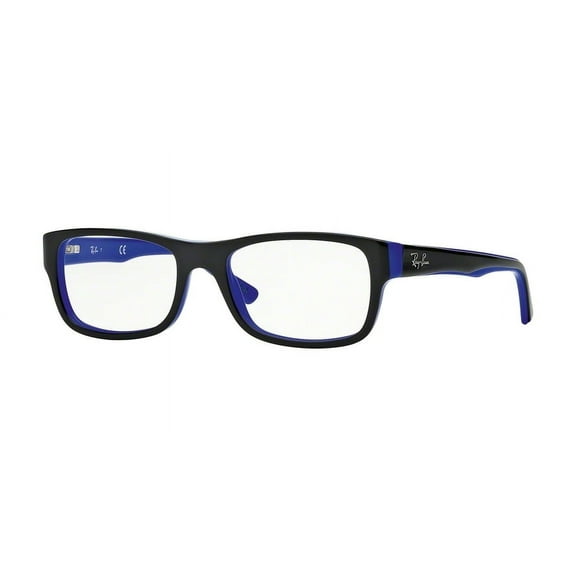 Ray-Ban Optical frame 0RX5268 Rectangle Eyeglasses for Unisex - Size - 50 (Top Black On Blue)
