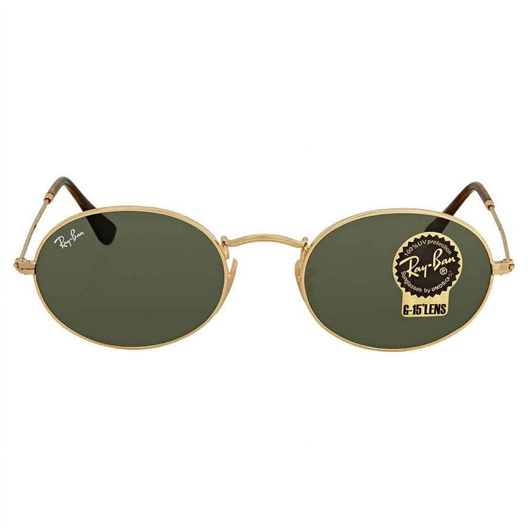 G-15 Classic Ray 001 51 Flat RB3547N Green Oval Sunglasses Unisex Ban Lenses