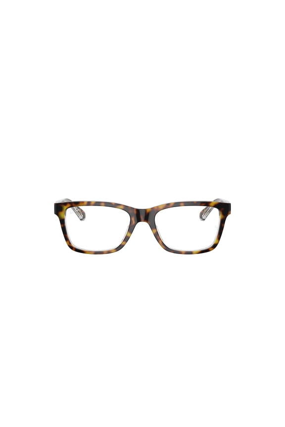 Youth Size 48 0RY1536 Prescription Eyeglasses with Case, Dark Havana on Transparent/Demo Lens