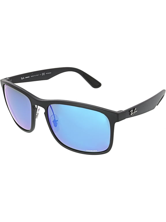 Polarized Chromance RB4264-601SA1-58 Black Square Sunglasses