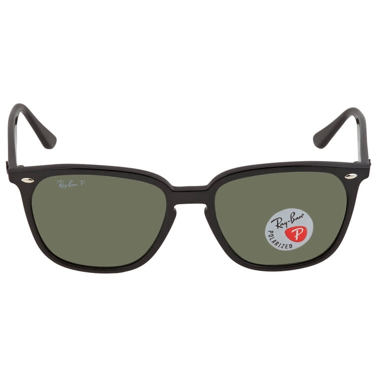 Ray Ban Polarized Dark Green Square Unisex Sunglasses RB4362  display picture 1