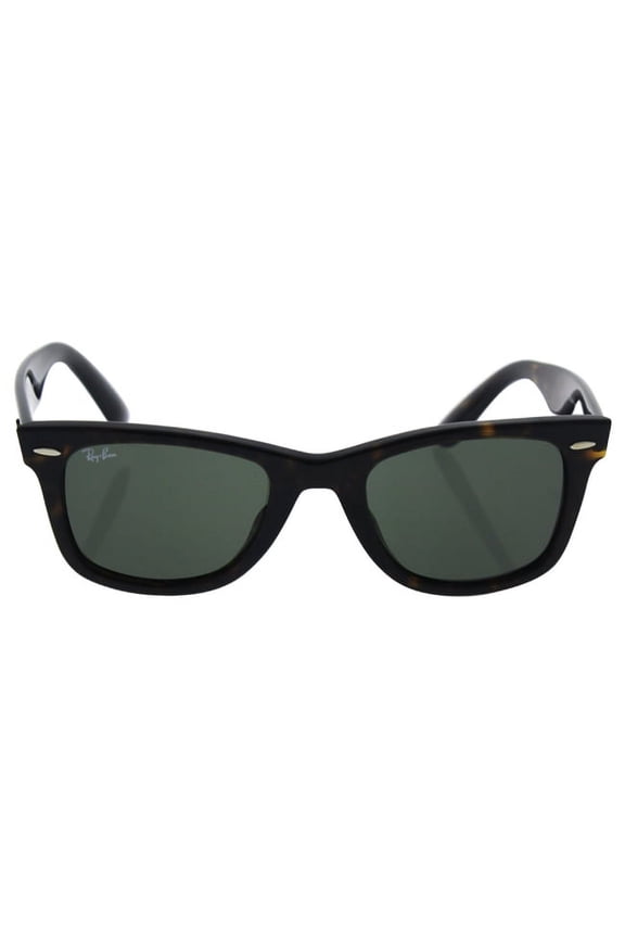 Ray Ban RB 2140-F 902 Wayfarer - Tortoise/Crystal Green by Ray Ban for Unisex - 52-22-150 mm Sunglasses