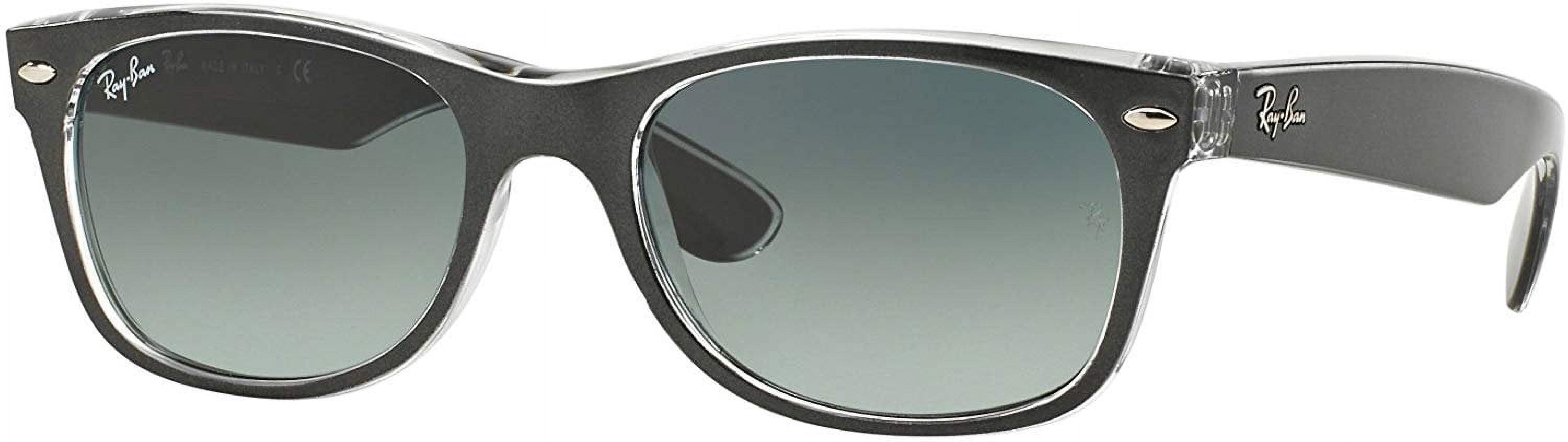 Ray Ban RB2132 NEW WAYFARER 614371 52M Brushed Gunmetal On Transp