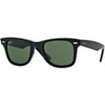 thumbnail image 1 of Ray Ban RB2140 WAYFARER 901 50M Black/Crystal Green Sunglasses For Men For Women, 1 of 4
