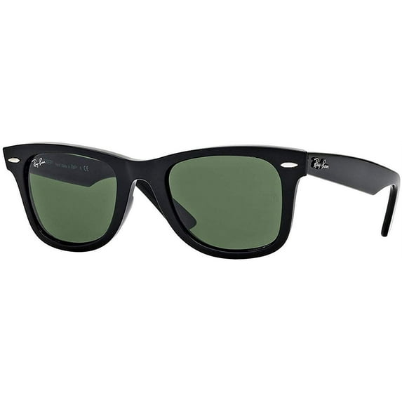 Ray Ban RB2140 Wayfarer 902/58 50, Tortoise/Green Polarized, Size 50 mm
