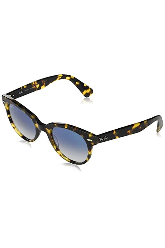 RB2199 Orion Square Sunglasses, Yellow Havana/Clear Gradient Blue, 52mm