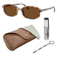 thumbnail image 1 of Ray-Ban RB2232 SAM POLARIZED Rectangular Shaped Sunglasses for Men & Women - Includes Official Rayban Eyewear Kit - Ideal Formal & Casual Wear Sunglasses - Brown Lens, 1 of 6