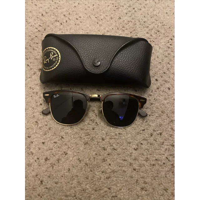 Ray&Ban RB3016 Clubmaster Men's Sunglasses Gloss Tortoise Frame and