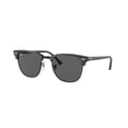 thumbnail image 1 of Ray-Ban RB3016 Clubmaster Square Sunglasses, Green on Black/Dark Grey, 49 mm, 1 of 4