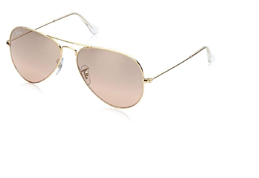 Ray Ban RB3025 AVIATOR LARGE METAL 019/Z2 55M Matte Silver  display picture 1