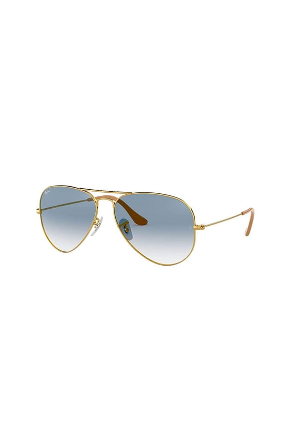Ray Ban RB3025 001/3F 55M Gold/Light Blue Gradient Aviator