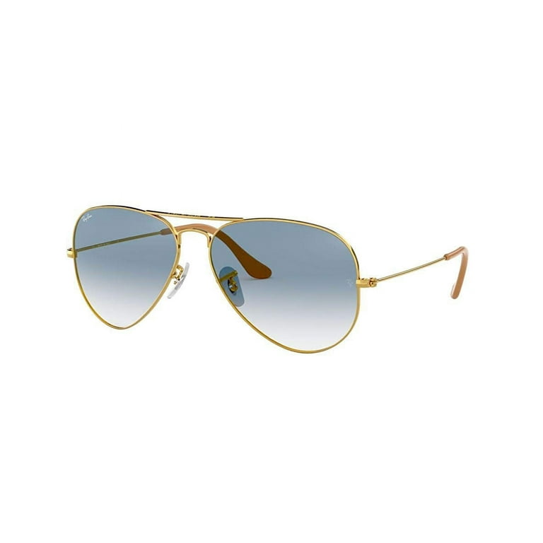 Ray Ban RB3025 001/3F 62M Gold/Light Blue Gradient Aviator