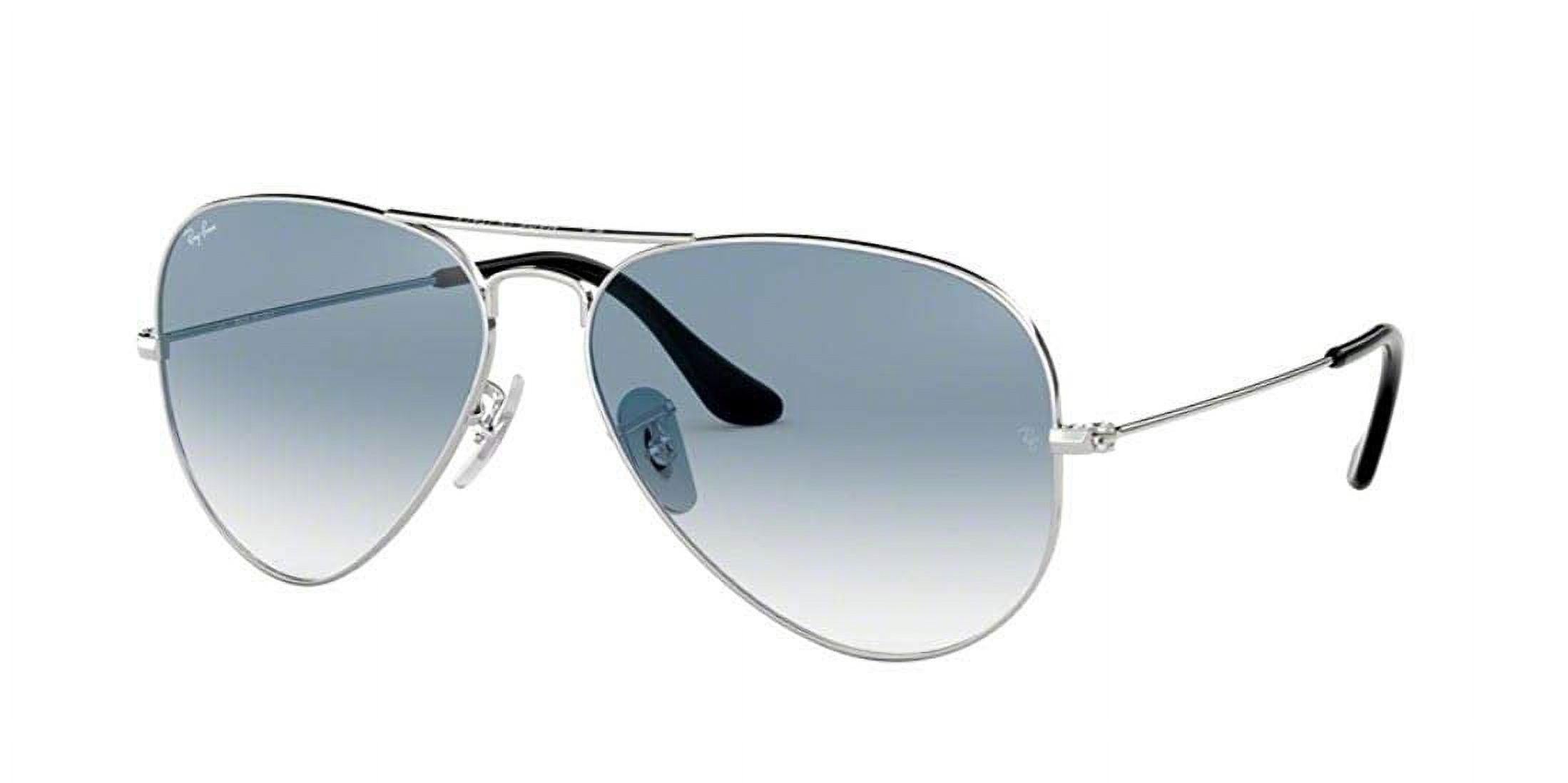 小物 Ray-Ban Aviator RB3025 003/3F SilverBlue Ray Ban RB3025 003/3F 62M Silver/ Light Blue Gradient Aviator