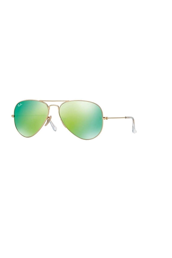 Ray Ban RB3025 112/19 58M Matte Gold/Green Mirror Multi Green Aviator
