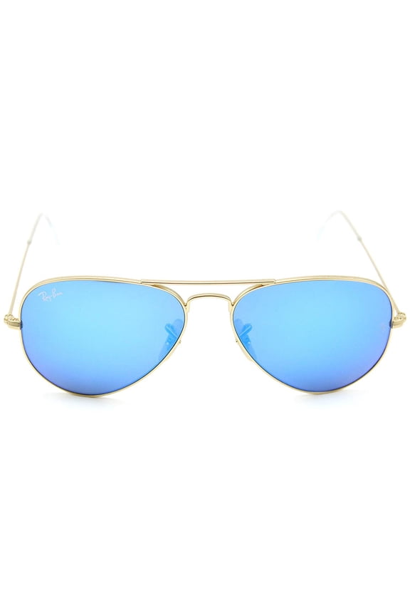 RB3025 AVIATOR FLASH LENSES Sunglasses Blue Mirror 112/17, 55mm