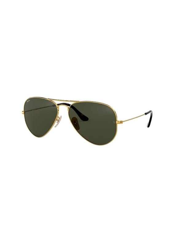 RB3025 AVIATOR HAVANA COLLECTION Pilot Shape Sunglasses Polished Arista Gold Frame | G-15 Green Lens 58mm
