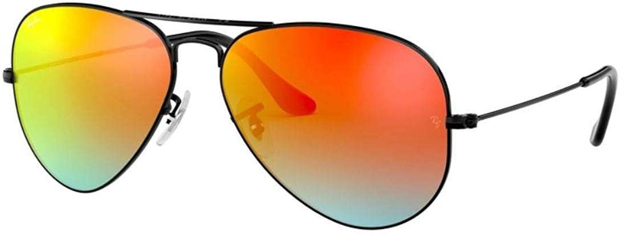 Ray Ban RB3025 AVIATOR LARGE METAL 002/4W 55M Shiny Black