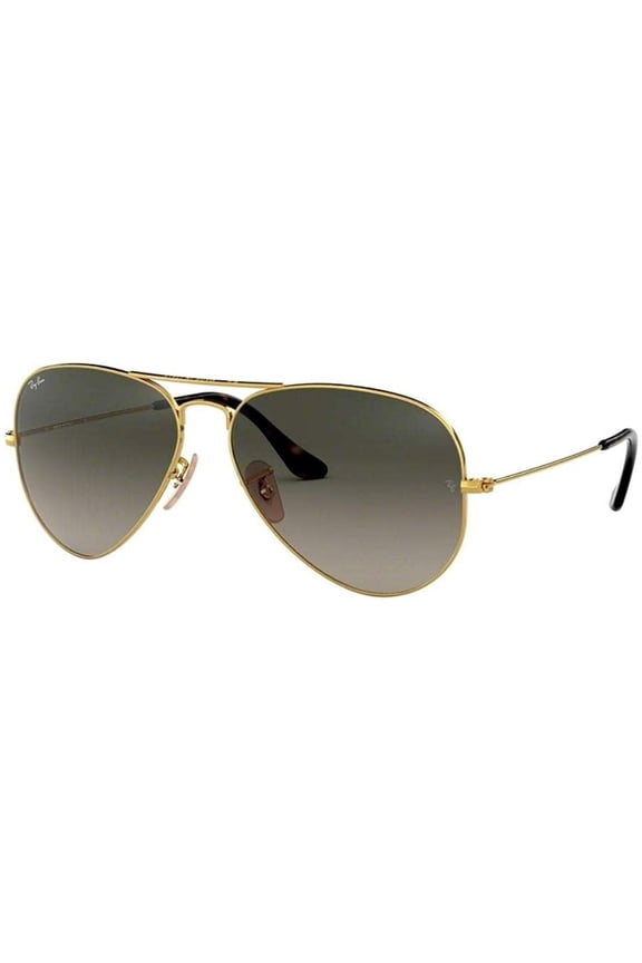 Ray Ban RB3025 AVIATOR LARGE METAL 181/71 58M Gold/Light Gray Gradient Dark Gray Sunglasses For Men For Women