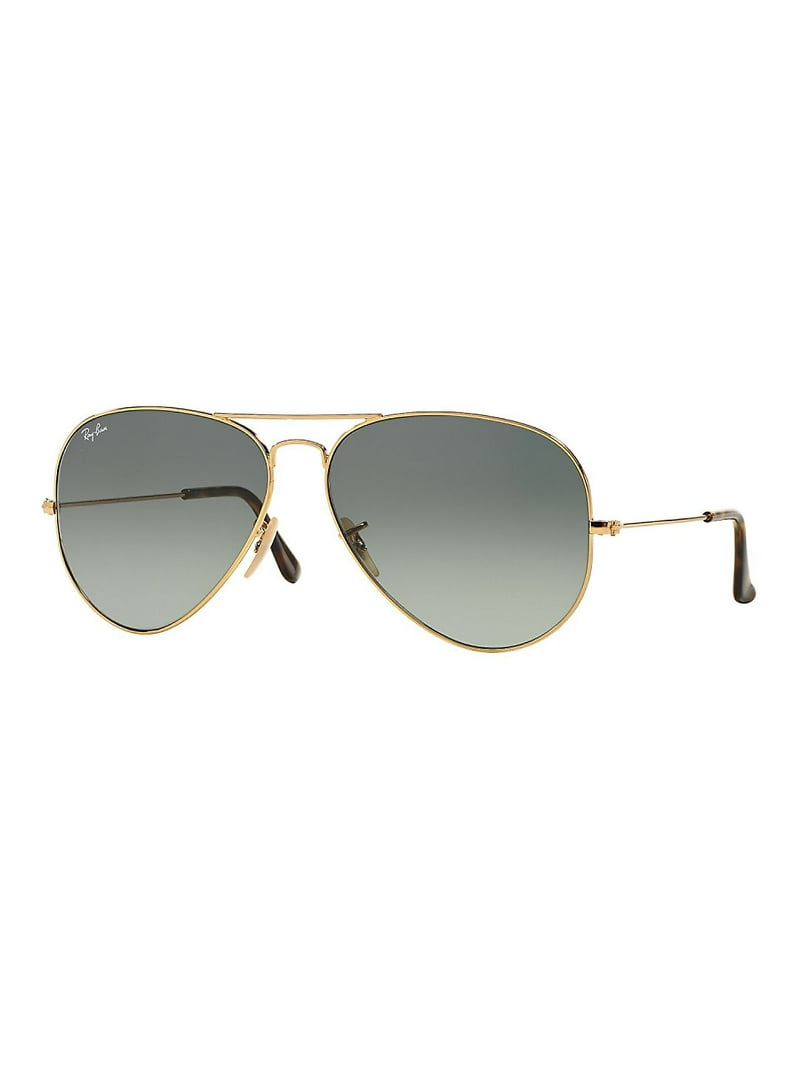 Ray-Ban Aviator Sunglasses RB3025, 58MM, Grey Gradient Lens, Gold