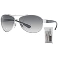 thumbnail image 1 of Ray-Ban RB3386 003/8G 63M Silver/Grey Gradient Sunglasses For Men For Women, 1 of 4