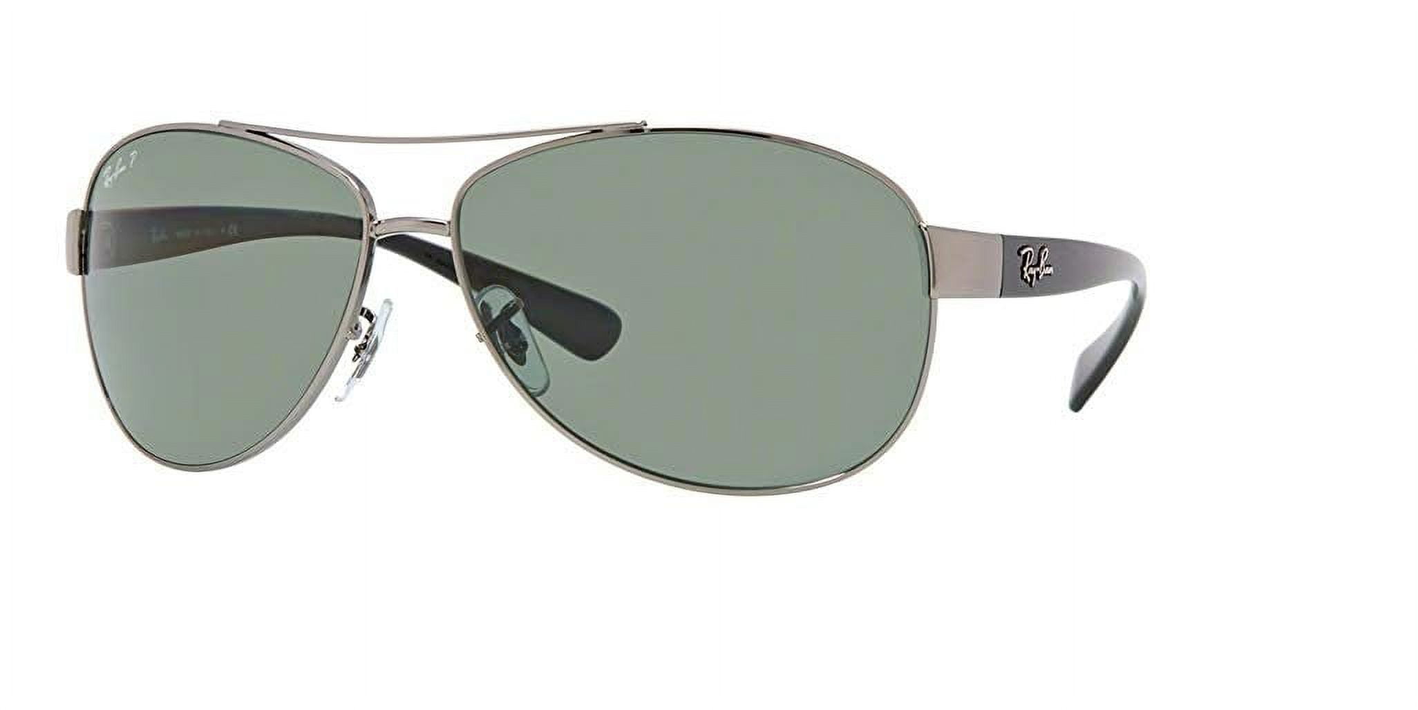 Ray-Ban RB3386 004/9A 67M Gunmetal/Green Polarized Sunglasses For Men For Women