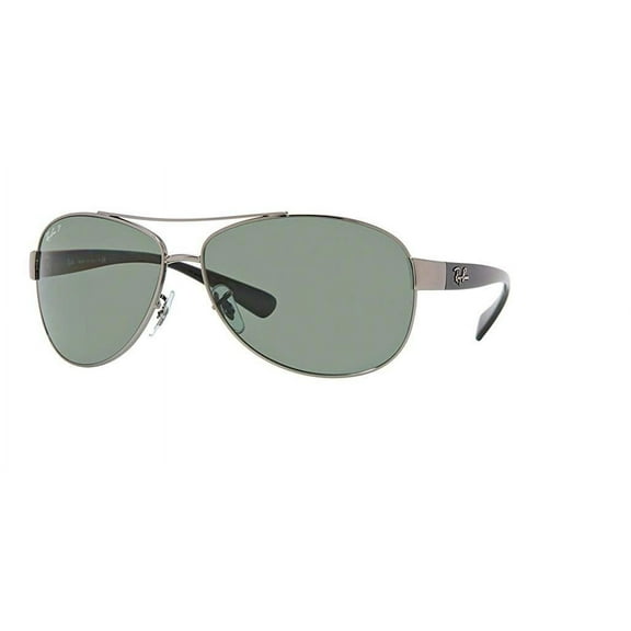 Ray-Ban RB3386 004/9A 67M Gunmetal/Green Polarized Sunglasses For Men For Women
