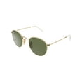 thumbnail image 1 of Ray-Ban RB3447N-001-53 Gold Round Sunglasses, 1 of 5