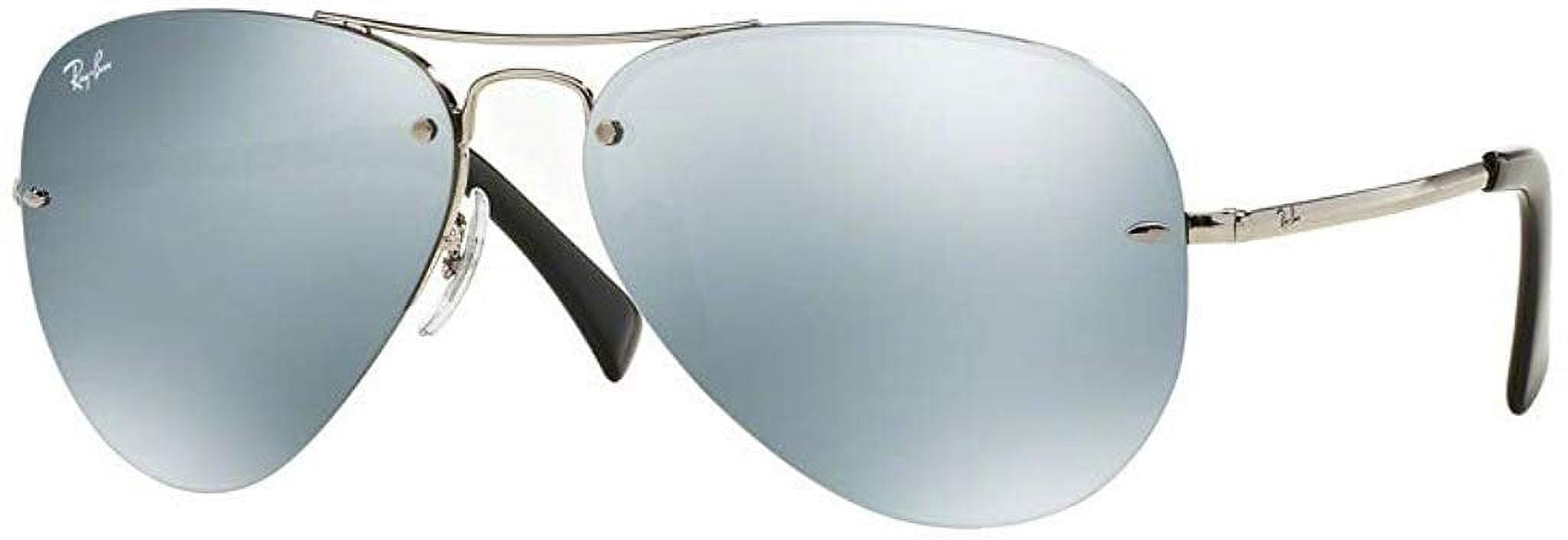 Ray Ban Unisex Sunglasses RB3449 - Silver/Gray gradient003/8G - 59 mm Ray Ban RB3449 Aviator 003/8G 59mm Gray Gradient Silver  main image 4