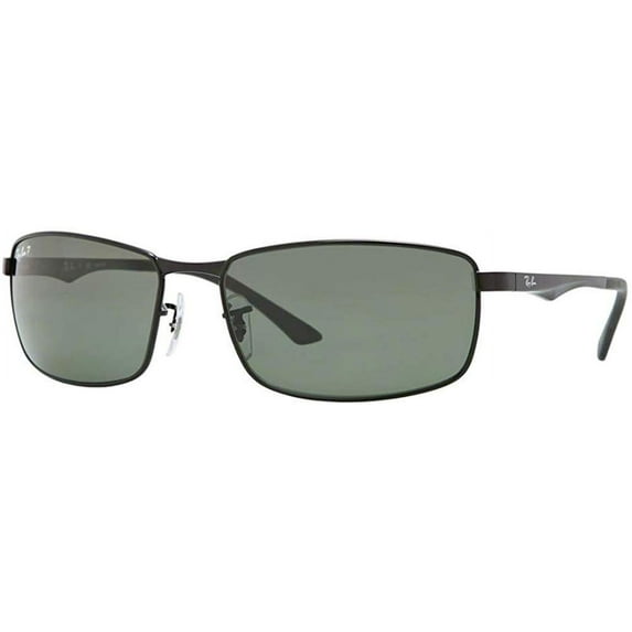 Ray-Ban RB3498 002/9A 64M Black/Green Polarized Sunglasses For Men