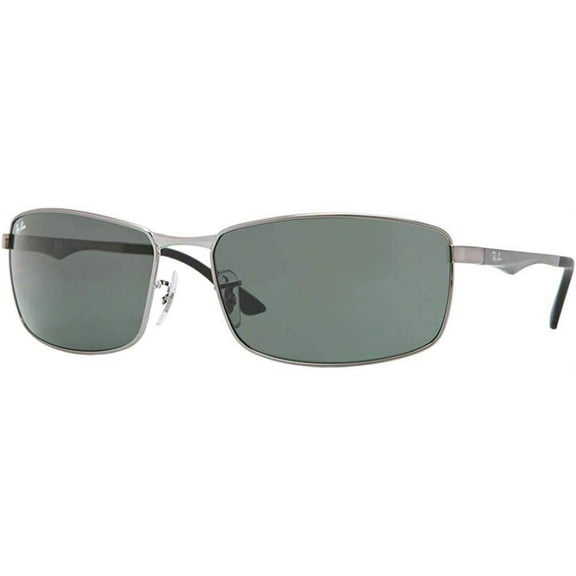 Ray-Ban RB3498 004/71 61M Gunmetal/Green Sunglasses For Men