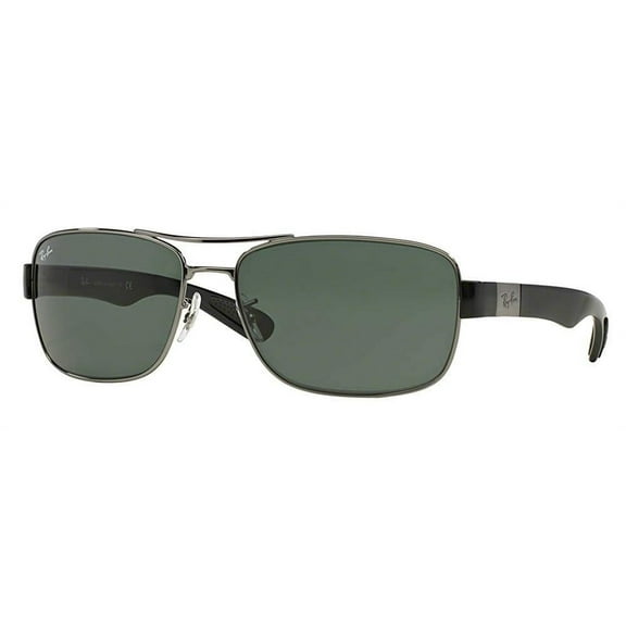 Ray-Ban RB3522 004/71 61M Gunmetal/Green Sunglasses For Men