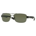 thumbnail image 1 of Ray-Ban RB3522 004/9A 61M Gunmetal/Green Polarized Sunglasses For Men, 1 of 3
