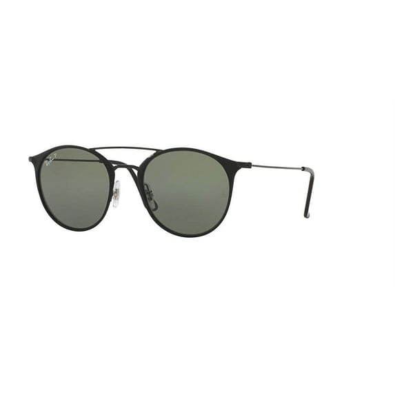 Ray-Ban RB3546 186/9A 52M Black Top Matte Black/Green Polarized Sunglasses For Men For Women