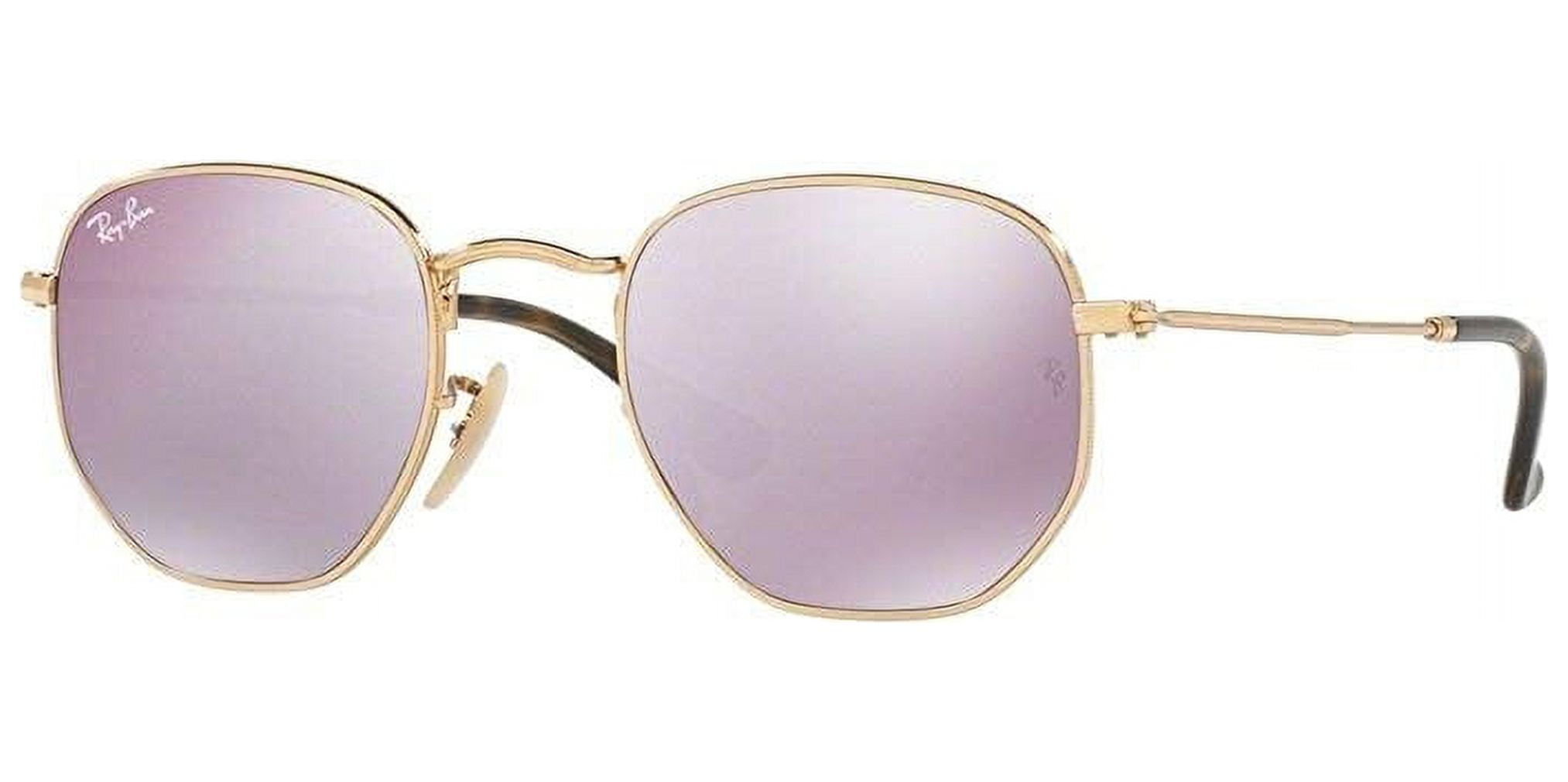 Ray-Ban RB3548N HEXAGONAL 001/8O 51M Gold/Wisteria Flash