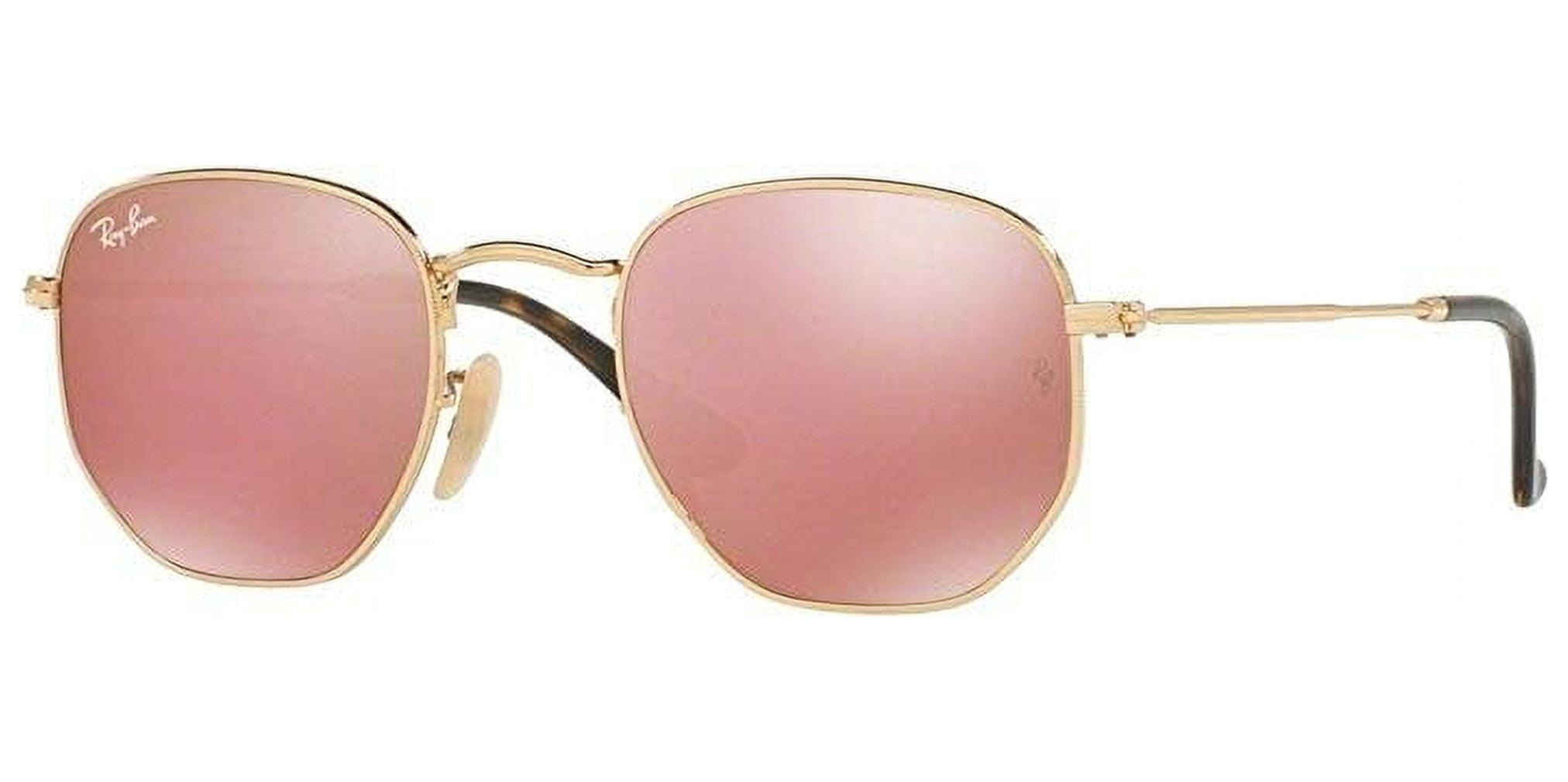 Ray-Ban RB3548N HEXAGONAL 001/Z2 54M Gold/Copper Flash Sunglasses For Men For Women