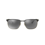 Ray-Ban Sunglasses for Men and Women with Case for UV Protection, Black on Arista, Size 59