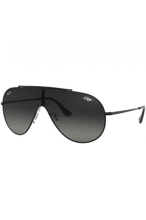 RB3597-002/11 Wings Black Metal Grey Gradient Single Lens Sunglasses