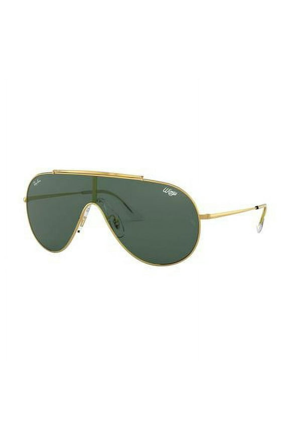 RB3597-905071 Wings Gold Aviator Green Classic Single Lens Sunglasses