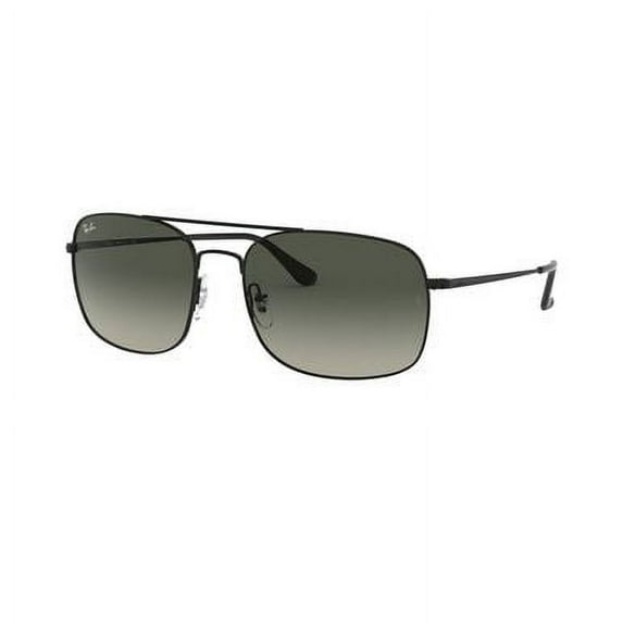 Ray-Ban RB3611-006/71 Black Square Grey Gradient Lens Steel Sunglasses