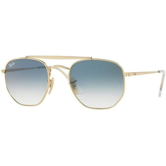 Ray-Ban RB3648 THE MARSHAL 001/3F 54M Gold/Clear Blue Gradient Sunglasses For Men For Women