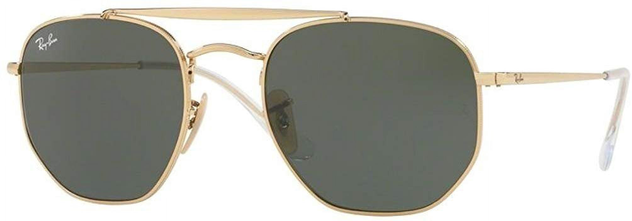Ray-Ban RB3648 THE MARSHAL 001 51M Gold/Green Sunglasses For 