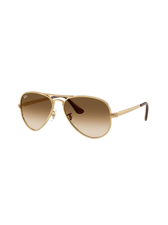 RB3925 AVIATOR MAX Pilot Shape Sunglasses Polished Arista Gold Frame | Clear Gradient Brown Lens 58mm