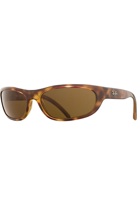 Men's RB4033 Predator Rectangular Sunglasses, Havana/Polarized Brown, 60 mm