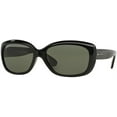 thumbnail image 1 of Ray-Ban RB4101 JACKIE OHH 601/58 58M Black/Green Polarized Sunglasses For Women, 1 of 4