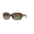 thumbnail image 1 of Ray-Ban RB4101 JACKIE OHH 710/T5 58M Light Havana/Brown Gradient Polarized Sunglasses For Women, 1 of 4