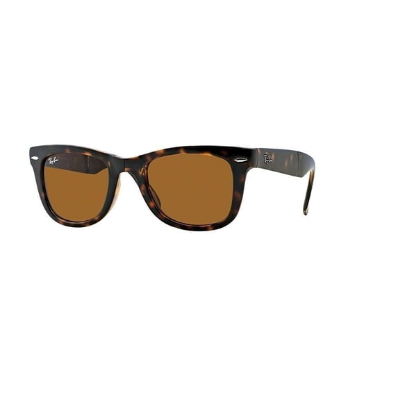 Ray-Ban RB4105 FOLDING WAYFARER 710 54M Light Havana/Brown Crystal Sunglasses For Men For Women